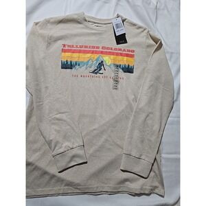 Chemistry mens large Telluride Colorado Long Sleeve Shirt nwt Skiing Snowboard